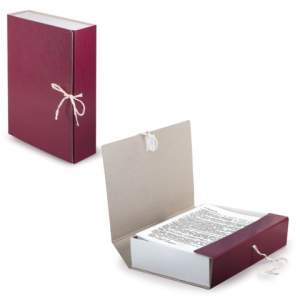 Короб архивный А4  80мм бумвинил с завязка...